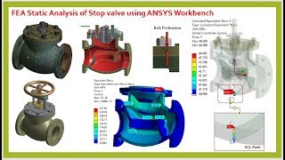 ANSYS Tutorials. FEA Static Analysis of Pressurized Stop valve