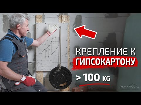 Гипсокартон. НАДЕЖНОЕ крепление ЧЕГО УГОДНО к гипсокартону! 5 простых способов