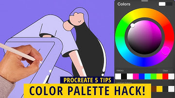 PROCREATE 5 MINIMAL COLOR HACK TUTORIAL! (Procreate Tips)