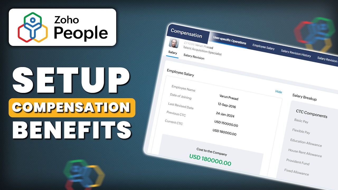 How to Set up Compensation Settings in Zoho People 5.0 - YouTube