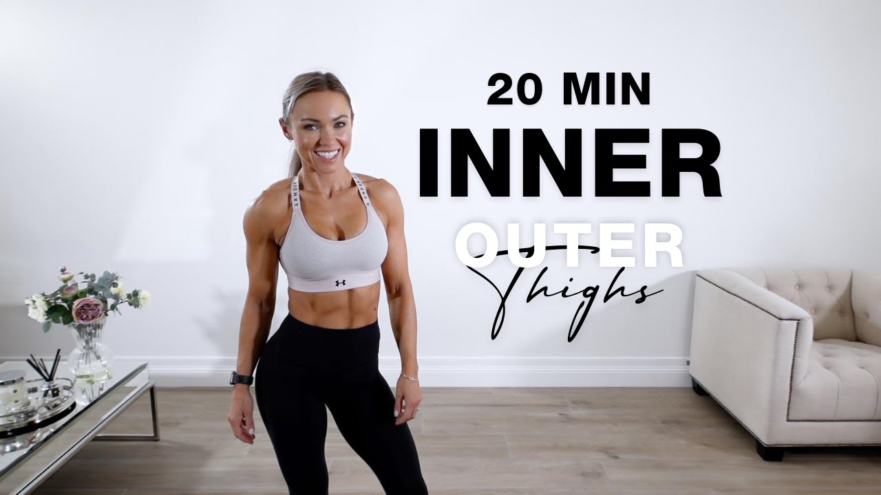 20 Min INNER + OUTER THIGH WORKOUT | Ankle Weights Optional