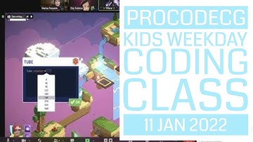 ProCodeCG Kids Weekday Coding Class - Online - 11 Jan 2022