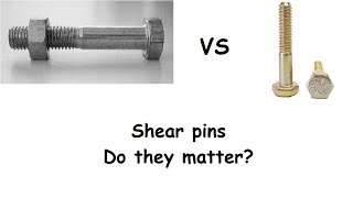Does shear pin quality matter?  changing shear pins Wealth
