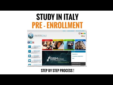 Pre-Enrollment on Universitaly Portal 2021 | Step by step process | Study in Italy