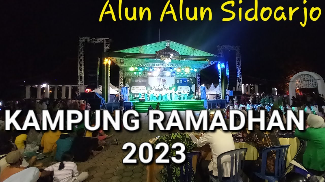 Penuh Berkah.. || KAMPUNG RAMADHAN 2023 || ALUN ALUN SIDOARJO || BAZAR RAMADHAN || PASAR MALAM ||