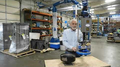 Steel Ring Transfer Utilizing Gorbel G-Force In-Line Force Sensing Handle