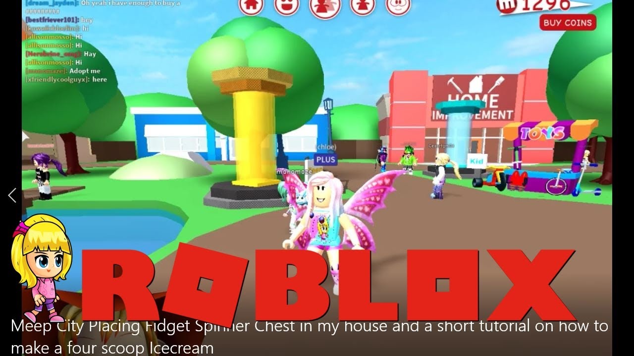 Chloe Tuber Roblox Meep City Gameplay Fidget Spinner Chest In