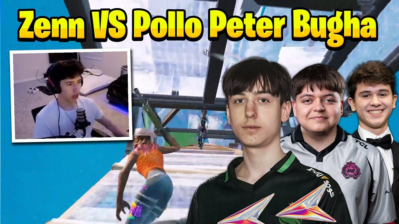 Zenn VS PeterBot Pollo Bugha in 4v4 Zone Wars