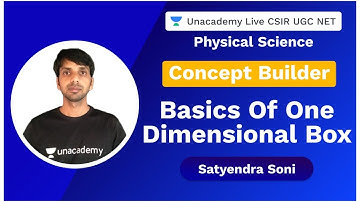 Concept builder | Basics of One Dimensional Box | Physical Science | CSIR 2020 | Satyendra | Unacade