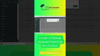 Create Change Request from CI in ServiceNow | ServiceNow