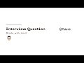 Palantir Interview Question