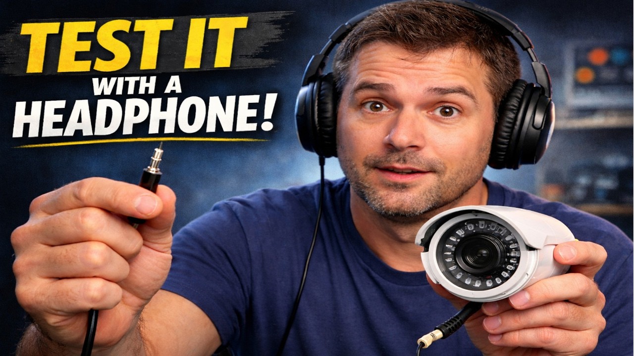 How to Test a Security Camera with Headphones (No Tools Needed!) - YouTube
