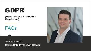 FAQs: GDPR