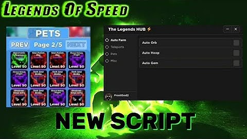 [LEGENDS OF SPEED⚡] NEW SCRIPT: |Infinite Orb|Infinite Gems|Auto Hatch Pet🔥