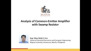 Electronics - Bipolar Amplifiers - Common Emitter Amplifier Swamp Resistor