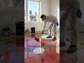 living area epoxy before and after Time-lapse videos 🔖#renovation #housetransformation #beforeafter