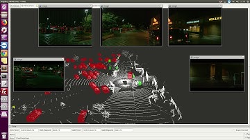 Lidar and Camera Data at Night from Waymo