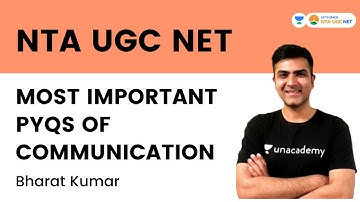 Most Important PYQs of Communication | NTA NET 2022 | Bharat Kumar | Let