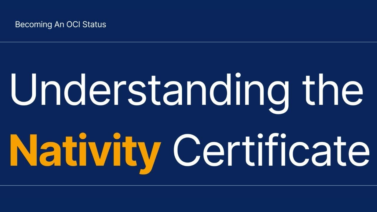 Understanding The Nativity Certificate YouTube Understanding The Nativity Certificate YouTube