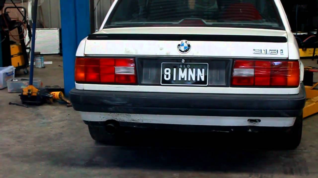 2JZ Turbo BMW E30 first start up exhaust note YouTube