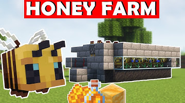 Minecraft Honey Farm Tutorial - Fully Automatic | 1.19 +