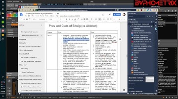 Bitwig 01 - Detailed comparison of Bitwig 2.4 vs Ableton Live 10