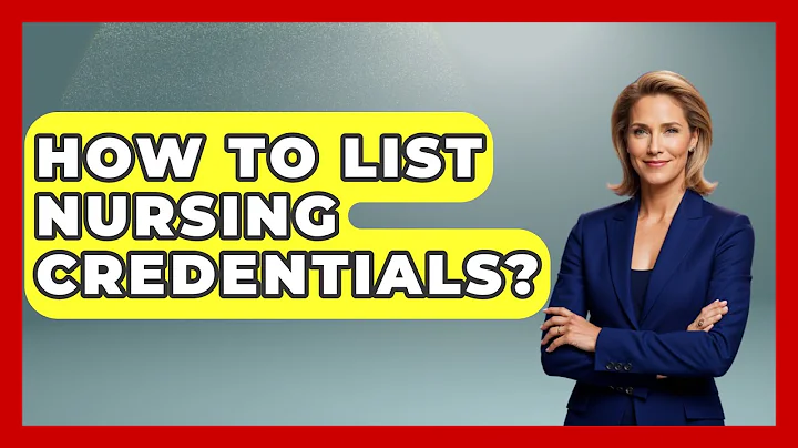 How To List Nursing Credentials? - Nursing Knowledge Exchange