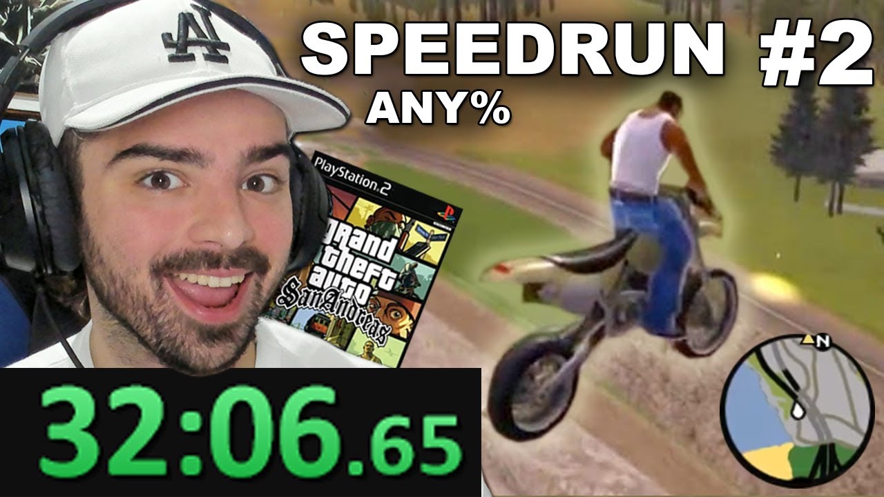 ¿Cómo hacer SPEEDRUN de GTA SAN ANDREAS? - (Badlands) Any% speedrun (32:40) #2