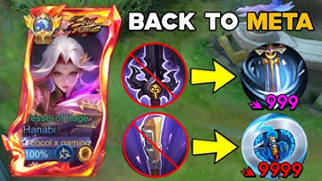GOODBYE OLD BUILD‼️ THIS NEW BUILD AND EMBLEM WILL MAKE HANABI META AGAIN🔥 | HANABI BEST BUILD 2025!