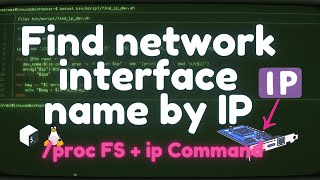 Find the names of the network interfaces by their IPs by the /proc/net/fib_trie file