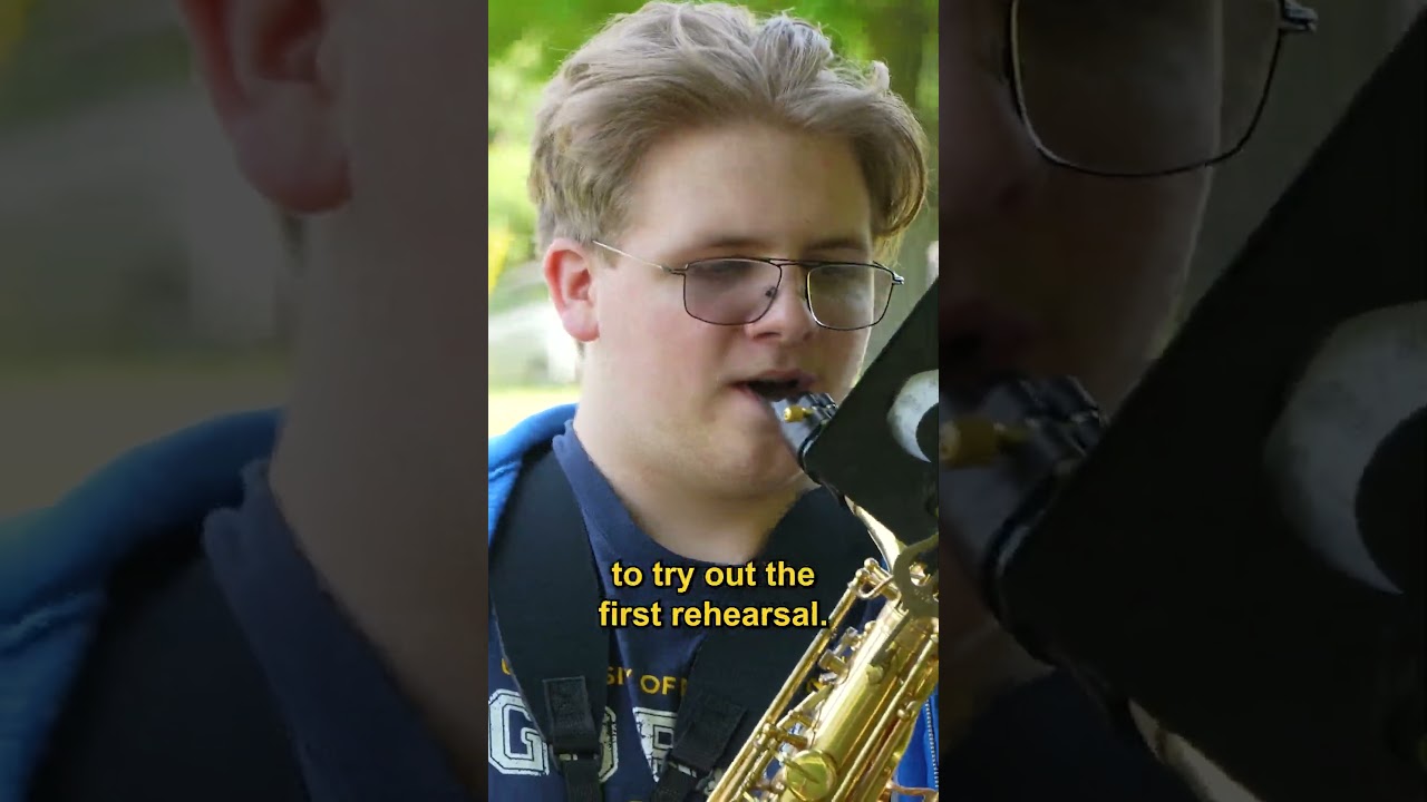 A MARCHING BAND experience for everyone! 🎷 - #marchingband #barisax #saxophone