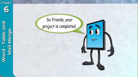 Gigabyte Book 5- Chapter 6- Word- Table and Merge (part 3)