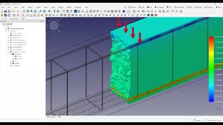 Считаем железобетонную балку во FreeCAD МКЭ, при помощи CalculiX COMPRESSION_ONLY материала