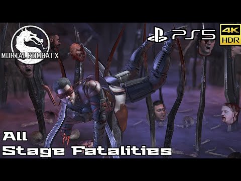 Mortal Kombat X PS5 4K 60FPS All Stage Fatalities