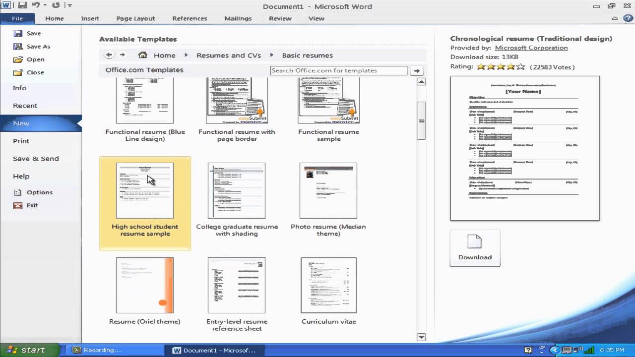 "How to Make A Resume With Microsoft Word 24"