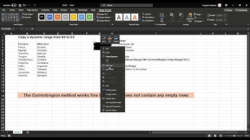 Excel VBA - Copy a dynamic range