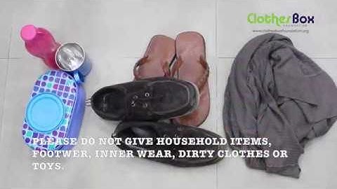 How to pack your clothes before donating | CLOTHES BOX FOUNDATION
