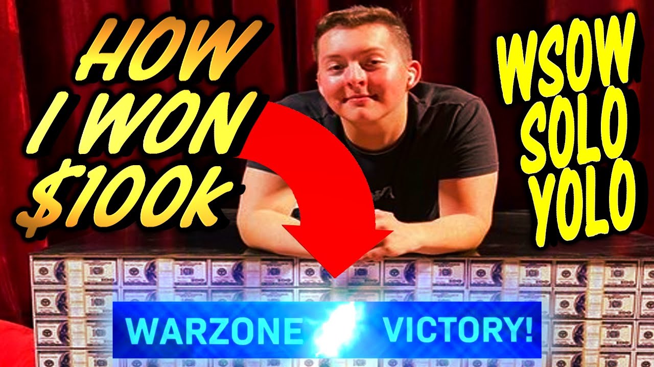 I WON 100,000 ON WARZONE! (WSOW) YouTube