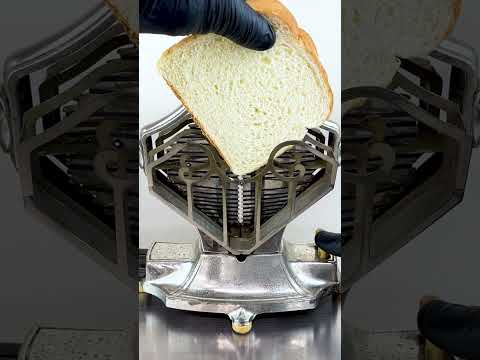 1920s Sweetheart Antique Toaster In Action