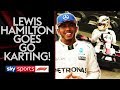 Go Karting with Lewis Hamilton | Lewis v Martin Brundle vs Johnny Herbert