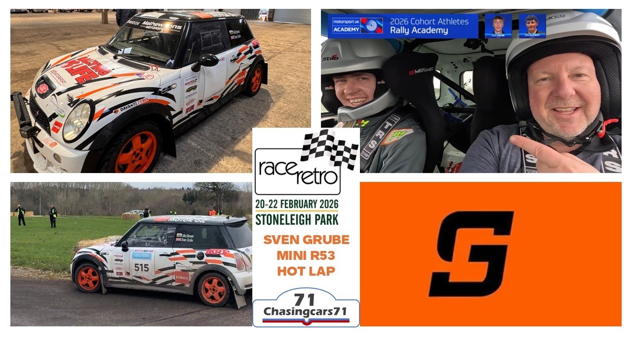 Sven Grube Motorsport UK Academy driver '26 shows off his skills - hot lap Race Retro Rally Stage!