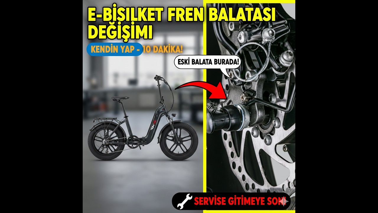 elektrikli bisiklet fren balatası değişimi