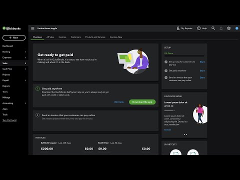 QuickBooks Themes - dark mode