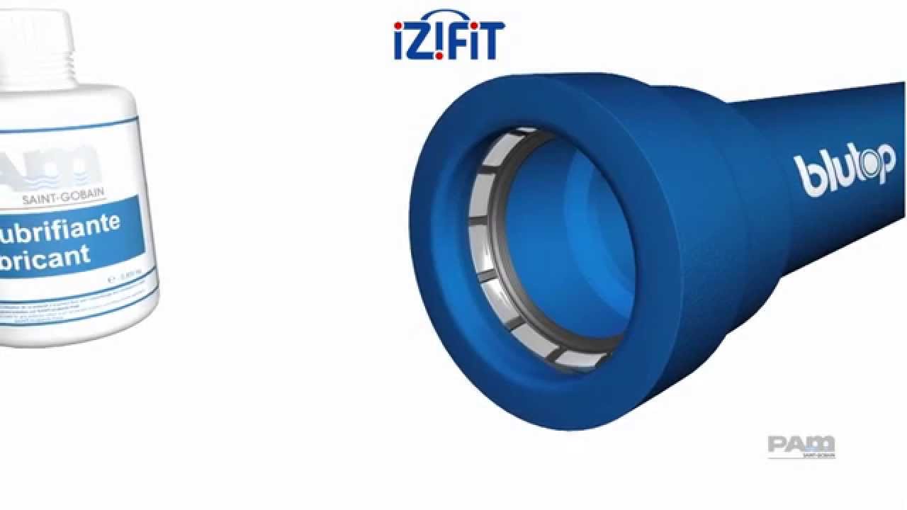 How to assemble a plastic pipe on ductile iron pipe with IZIFIT? Saint