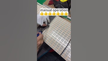 Comparison of led strip light belt factory machine soldering and manual soldering
