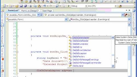 C# ile Excelden Veri Almak