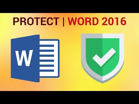How to Make Word 2016 Document Read Only