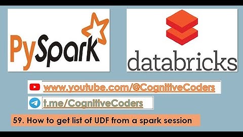 How to get list of UDF from a spark session | PySpark Tutorial | Databricks