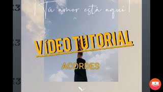 Video thumbnail of "Tu Amor Está Aquí (MNM MÉXICO -RE3- TUTORIAL/ACORDES)"