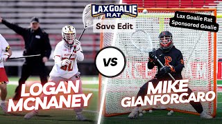 Best Save Edit Yet? Logan McNaney (Maryland) vs. Mike Gianforcaro (Princeton) - w/ Sideline footage